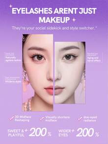 Mlen Diary 假睫毛簇，80片C型卷翘12mm单根假睫毛，DIY卡通风格可重复使用假睫毛，在家打造自然蓬松美睫 - C - 查看 3