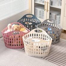 Foldable Laundry Basket For Home, Large Capacity Space-Saving Design, Portable Durable Thickened Moisture-Proof, Clothes/Plush Toy Storage, Fits Bathroom Bedroom Living Room, Easy Fold Organizer Basket - 高級灰色 - 查看 11