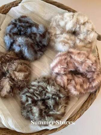 秋冬季毛绒发圈，柔软发绳，高弹力发饰，优雅女士马尾发圈