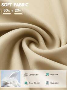 Women'S High-Stretch Quick-Dry Athletic Joggers | Lightweight Gym Pants With Pockets, High Waist, Drawstring Closure For Workout, Yoga, Lounge - All-Season Solid Color - 卡其色 - 查看 4