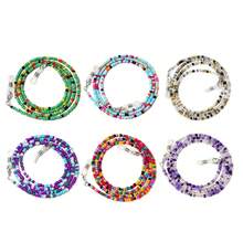 1pc Fashion Minimalist Colorful Beaded Eyeglass Chain, Practical Luxurious Bohemian Beaded Eyeglass Strap Anti-Slip Fashion Glasses/Reading Glasses Lanyard, Stylish Face Mask Decor Chain, Durable Compact Portable Eyewear Accessory - Multicolor - View 3