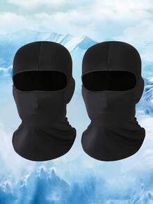1/2/3pcs Unisex Balaclava Hat, Solid Color Breathable Ski Mask, Suitable For Outdoor Activities Like Cycling, Hiking, Climbing - Multicolor - View 5