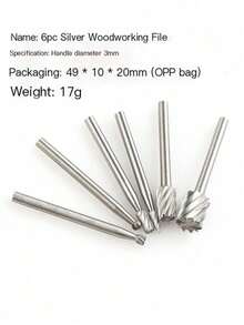 6/10/20 Pcs High Carbon Steel Routing Router Bits Burr Rotary Tools Suit Woodworking - Multicolor - View 11