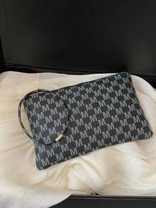 BAILEE Einteiler: Modischer Stil, Lässig Stil, Preppy Stil, Business-Casual. Leicht, tragbar, wasserdicht, abriebfest, farblich abgesetztes PVC-Material mit Reißverschluss. Damen Handtasche, Aktentasche, Pendlertasche, geeignet für den Arbeitsweg, Urlaub, Outdoor-Veranstaltungen und als Geschenk. Diese Tasche kann Ihren Stil aufwerten.