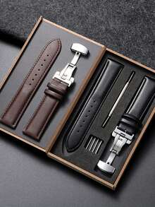 一套棕色鳄鱼纹PU皮革表带，兼容男女通用款Galaxy S2 S3 Classic/Watch 3 45mm/41mm、Galaxy GT 2 42mm/46mm、Bip/Active 2 40mm/44mm，快拆设计，适用于Watch 5/4/3/Gear S3/Watch 4/3/GT2-3 Pro Sport、Amazfit GTR 4/GTS 20mm/22mm，可作为2025年新年和情人节礼物。 - 咖啡棕色2 - 查看 2