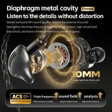 Tai nghe VAORLO Fever HiFi Sound Effect Tai nghe nhét tai Dynamic In-Ear Monitor Tai nghe có dây có thể tháo rời Chống ồn Tai nghe nhạc Thể thao Trò chơi - Nhiều màu - Xem 10