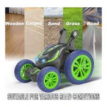 Carro de control remoto diseño cobra, acrobático 4x4 carro todo terreno alcanza hasta 20 km/h. - Verde - Ver 3