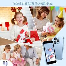 3G Mini Smartphone , Teléfono Premium para Estudiantes, Teléfono Pequeño de Bolsillo para Estudiantes, Teléfono Juguete para Niños. 2GB+16GB + Memoria Ampliable, Mejores Regalos Creativos de Fiestas, Regalos de Cumpleaños, Colores: Azul/Negro/Rosa. Mini Phone. - Azul - Ver 6