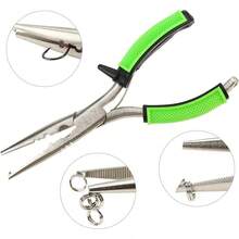 Alicates de pesca de acero de alto carbono con ganchos para eliminar leas de pesca, herramienta multifuncional Otras Herramientas Y Accesorios De Pesca Pinzas Pesca para pescadores y campistas - 1 - Ver 10