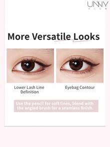 unny club 2-In-1 Gel Eyeliner Pencil, Fine Tip, Smooth & Pigmented Color, Nourishing, Waterproof & Sweat-Resistant - R03 Đỏ đậm - Xem 8