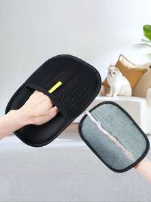 宠物静电除毛手套，双面刷毛器，猫狗主人必备，猫毛清洁