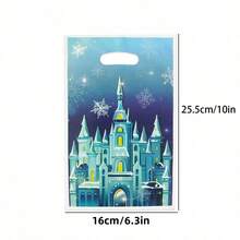 20pcs/50pcs Party Gift Bags, Frozen World, Snowflake, Castle, Princess, Fairy Tale World, Winter, Holiday, Birthday, Party Gift Packaging Bags, Tote Bags, Storage Bags, Wedding, Date, Return Gift Bags, Gift Wrapping Decoration Bags - Multicolor - View 8