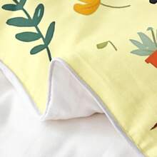 % Cotton Pink Dachshund Comforter Cover, Flower Floral Bedding Set, Kawaii Sausage Dog Duvet Cover, Lovely Puppy Quilt Cover, Soft Comfy, Dachshund Bedding - 黃棕色 - 查看 6