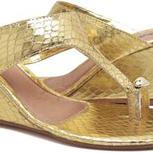 Women's Sandal With Metal Details DUBUY 2114FG - 金色 - 查看 4