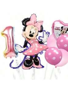 Mouse Theme Party Balloon Set  Birthday Party Balloon Combination Set Suitable For Holiday Celebration Event Decoration Supplies Background Wall Decoration Balloon Props - Multicolor - View 17