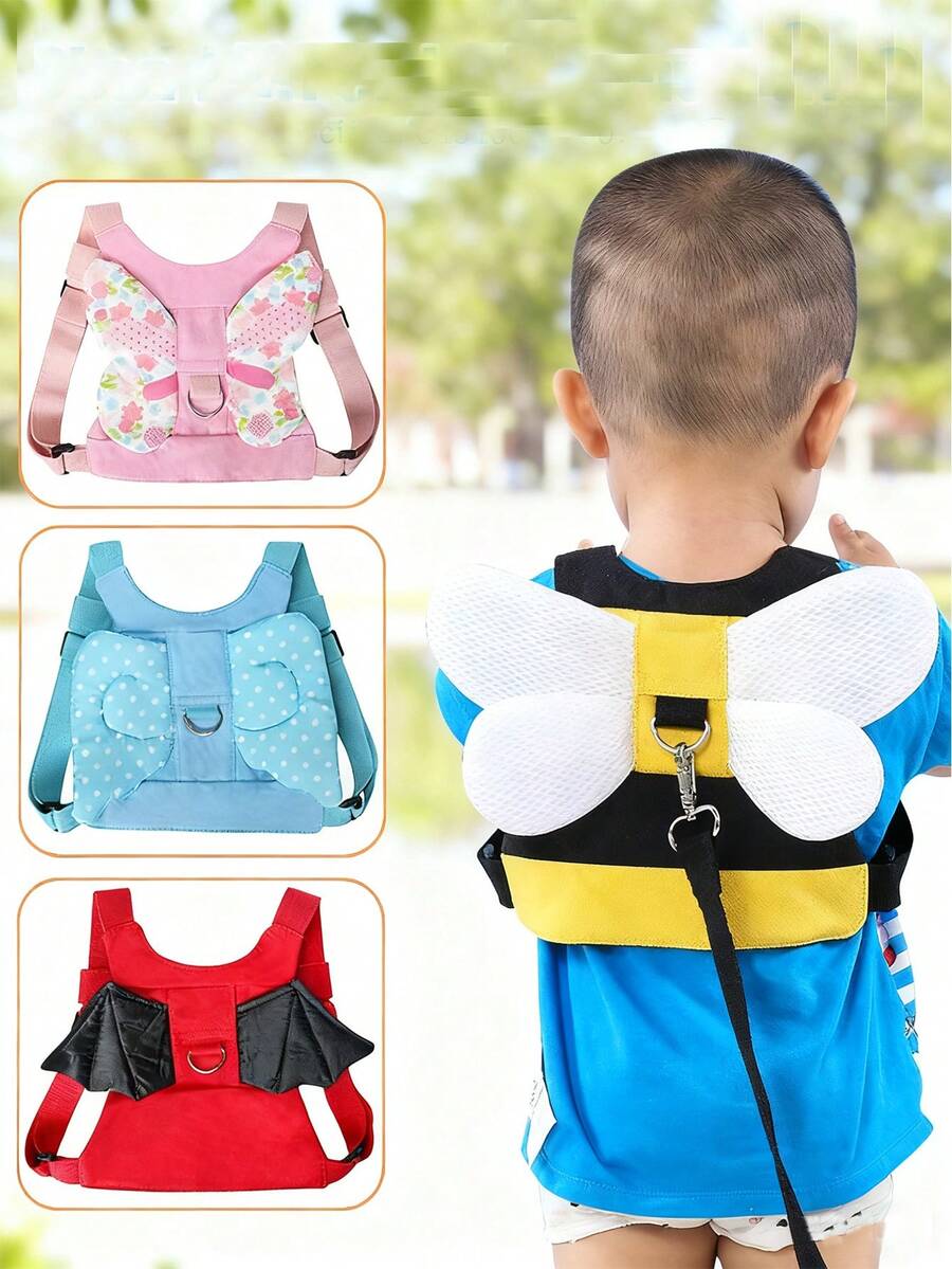 1条儿童防走失牵引绳，婴儿学步安全背包，幼儿防走失背带