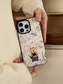 Funda de teléfono con diseño de oso de peluche de moda para viajeros, compatible con 16 Pro Max y otros 15 modelos, funda protectora de silicona resistente a caídas para iPhone 14 Pro Max, estilo líquido y a prueba de impactos, compatible con 15/15 Pro Max/15 Pro/16/16 Pro/16 Pro Max/13/13 Pro/13 Pro Max/14/12/11/X/XS/Max XS. Ofrece protección completa contra arañazos, incluye protector de pantalla, hecha de material TPU para la máxima protección. Es el regalo de cumpleaños ideal para parejas y familiares, con todas las funciones y resistente a caídas. - Negro - Ver 2