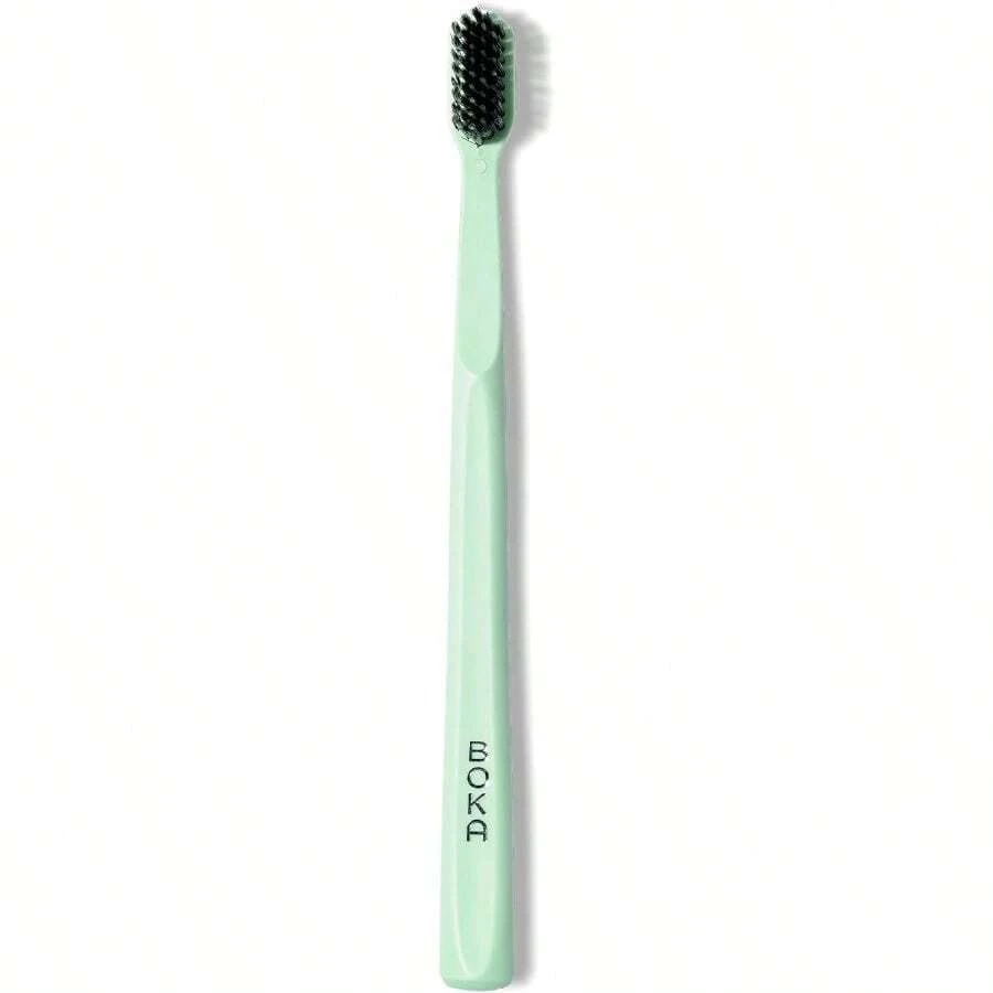 GSYY Classic   With Ea Soft Activated-Charcoal Tapered Brist Bioplastic Handle That Includes Travel Cap Dentist-Apved Great For Adul And Mint Pack Of 1 - Xanh và trắng - Xem 1