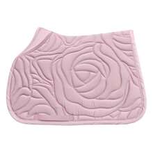 TGW RIDING Rose/Heart Quilt Horse Saddle Pad, Anatomical Design With Extra Space For The Withers. Quick-Drying Lining, Satin Outer Fabric. Contoured To The Horse's Spine, Anti-Slip Padding, Unique Hand-Drawn Rose/Infinity Heart Design. - Multicolor - View 8