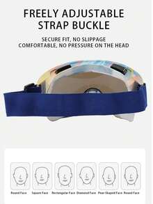 Panoramic Multi-Function Ski Goggles - Ultra-Soft TPU Frame With Adjustable Headstrap And Lightweight Design - Comfortable Fit For Skiing, Snowboarding, Motorcycling, And Outdoor Sports - Pink, Ski Accessories, Fashion Eyewear, Durable Lenses - Pink - View 5