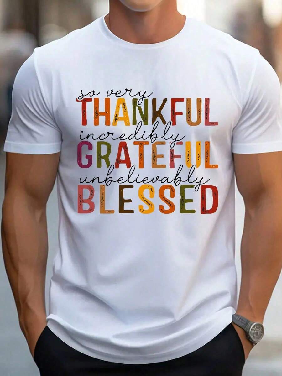 Camiseta para hombre, camiseta gráfica clásica, camisetas suaves y cómodas para hombre, logotipo de escritura - Blanco - Ver 1