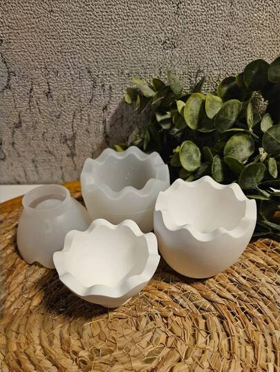 DIY Egg-Shaped Silicone Candle Holder Mold, Handmade Gift Decor, Plaster Resin Egg Storage Box Mold, Easter Gift, Holiday Decoration