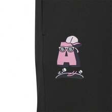 Adidas Girls' Comfortable Casual Knit Pants, Spring/Autumn - Black - View 3