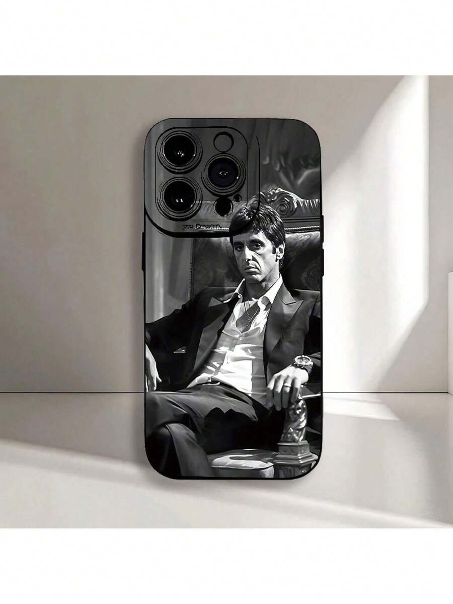 UE (DE et ES) Étui de téléphone mat imprimé UV motif diable avec yeux d'ange, offre une protection à 360 degrés pour les modèles d' 16, 11, 12, 13, 14, 15 Pro Max, XR, X/XS, 7, 8 Plus, SE et Mini, convient également pour Samsung - Noir - Voir 1