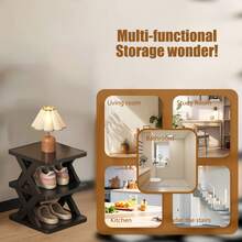 Estantería apilable y extraíble para zapatos, sencilla y ahorradora de espacio. Gabinete para zapatos para el hogar, dormitorio, sin necesidad de instalación - B - Ver 6