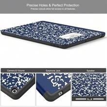 Case For IPad 9th Generation 2021/8th Gen 2020/7th Gen 2019 With Pencil Holder - Premium Shockproof Case With Soft TPU Back Cover & Auto Sleep/Wake For IPad 10.2 Inch, B-Book Navy,B-BookNavy - B-bookNavy - View 4