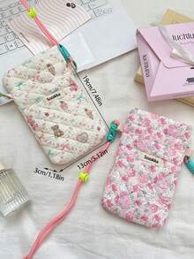 1个可爱卡通图案手机收纳包,手机钱包,斜挎包,女士轻便多功能收纳包,可装手机、耳机、充电器、口红、护手霜、防晒霜、零钱、首饰、卫生巾、硬币、小物件等,可作小型化妆包、唇油收纳包、卫生棉条收纳袋、打包袋等,女士旅行必备、邮轮必备、购物必备,生日礼物、新年礼物 - 彩色 - 查看 12