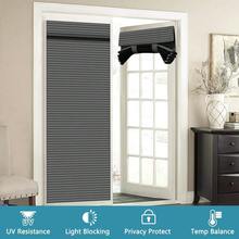 Muamar French Door Curtains Privacy Door Blind, Front Door Window Curtain, Venetian Blinds Style Door Window Cover, 1 Panel (Dark Grey, W30" X L70"),30inchWx70inchL(Packof1),DarkGrey - 深灰色 - 查看 8