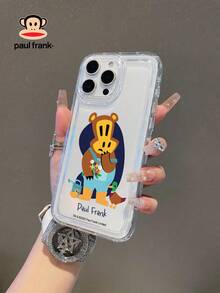 Ốp lưng điện thoại đệm khí trong suốt Paul Frank được cấp phép chính thức, bảo vệ toàn thân chống rơi hình mặt khỉ kèm nắp camera, thiết kế mới tương thích với iPhone 13/14/15/16/17 Pro Max - Nhiều màu - Xem 1