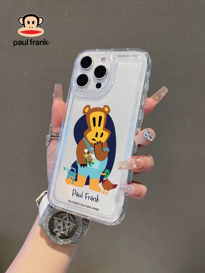  官方授权 Paul Frank 透明气垫手机壳，全包式猴脸防摔保护壳，带摄像头保护盖，全新设计，兼容 13/14/15/16/17 Pro Max