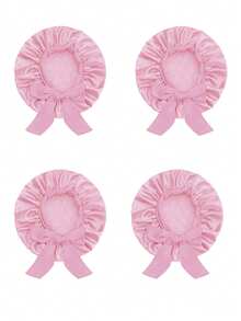 4pcs Kids Silk Satin Sleep Cap, Suitable For Children With Curly Hair, Unisex Baby - 4PC - View 7