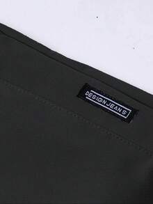 2pcs Men's Wool Blend Thick Warm Pants, Casual Straight Leg With Pockets And Drawstring, Comfortable And Easy To Match, Winter