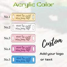 10/30 Thẻ Acrylic cá nhân hóa, phù hợp cho tiệc cưới, trang trí tiệc mừng em bé, quà tặng tùy chỉnh, quần áo, quần jean, túi xách, giày, dự án DIY và dụng cụ may vá. Tình yêu vĩnh cửu, thẩm mỹ, quà tặng chu đáo - Nhiều màu 1 - Xem 7