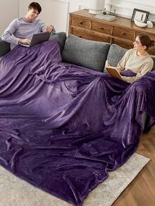 [Chăn lông cừu mềm nhẹ] Chăn lông cừu mềm nhẹ ấm áp 280GSM - Chăn cỡ lớn dùng cho giường, ghế sofa, ghế dài, du lịch, cắm trại, trang trí mùa thu, trang trí mùa thu, trang trí phòng - Nhiều màu - Xem 10