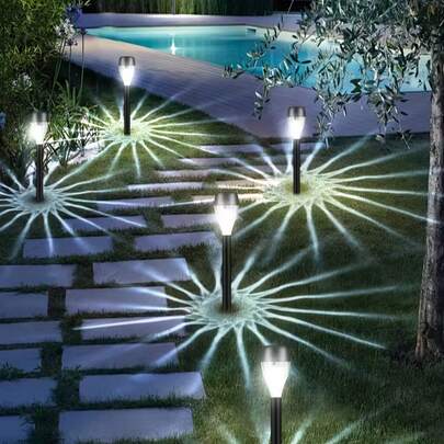 20-Piece Solar Garden Lights, 40mah,Path Lawn Landscape Ambience Lighting, Automatically Illuminated, Christmas New Year Thanksgiving Outdoor Decorative Lights