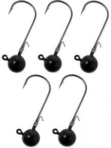 Cabezas de jig de bola de tungsteno Reaction Tackle (paquete de 5) - Negro - Ver 2