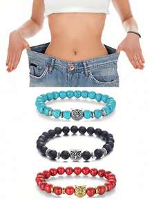 Fashionable Yoga Snug Fit Bracelet For Couples, Owl Style, Suitable For Gift And Daily Wear. - Multicolor - View 1