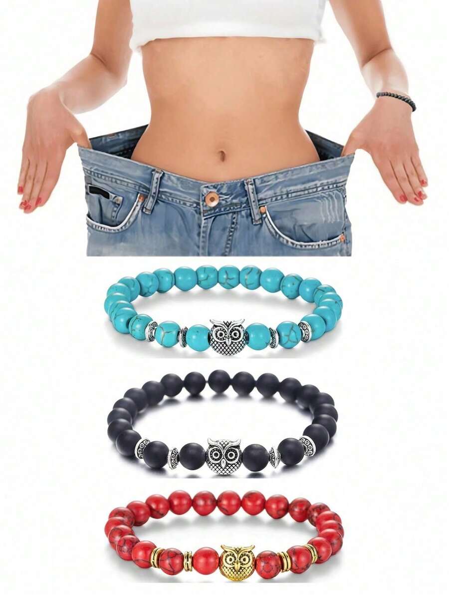 Fashionable Yoga Snug Fit Bracelet For Couples, Owl Style, Suitable For Gift And Daily Wear. - Multicolor - View 1