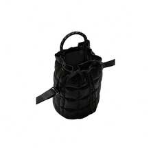 Nike حقيبة كتف يونيسكس NK NSW PUFFLE TINY TOTE HQ6709-010 - الأسود - مشاهدة 4