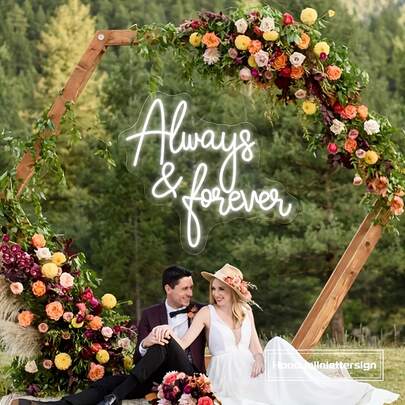 Eternal Romantic Atmosphere Neon Light - LED Wall Light, Suitable For Weddings, Proposals, Shops, Parties, Bars, Christmas Gifts, Wedding And Home Wall Decor, Game Rooms, Tattoo Shops, Living Rooms, Bedrooms, And Creating A Homely Ambiance. Designed Specifically For Wall Decor, USB Powered.