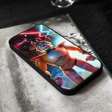 Funda de teléfono W-Fnaf-e-Fives-nights-At-Freddys compatible con  17,16,15,14,13,12,11 Plus, Pro, Max, XR, XS, X, 7, 8 Plus, Mini, silicona negra, funda compatible con  17 pro max, funda  17 pro, funda  17, funda  16 pro max - z4 - Ver 13