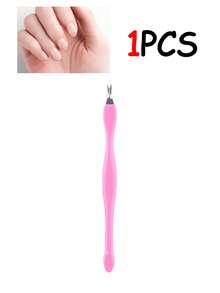 20 pezzi Coltello per cuticole a forma di V, Forchetta per cuticole a forma di V, Rimuovi cuticole per unghie, Spingitore a doppia punta a forma di V per la cura delle unghie e dei piedi, Strumento per la cura a casa e nel salone di bellezza. - Rosa - Visualizzare 8