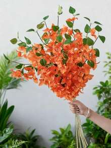 1/5/10 cành dây leo hoa giấy nhân tạo dài 6,9m, cành hoa giấy giả sống động như thật, vật trang trí độc lập cho nhà cửa, đám cưới, ngày Valentine, sân vườn, hiên nhà, trang trí hoa, cây nhân tạo, trang trí tiệc tùng và ngày lễ, quà tặng ngày Valentine, quà tặng ngày của Mẹ, trang trí mùa xuân. - trái cam - Xem 4