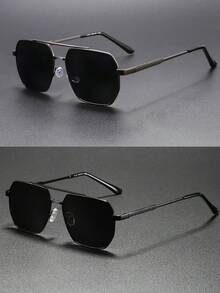 2 cặp/1 cặp kính thời trang nam gọng kim loại kiểu retro, kính gọng lớn cổ điển dành cho nam. - Cổ điển - Xem 22