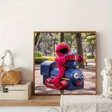 Sesame Street 芝麻街 - 艾摩/大鸟/甜饼怪/伯特/厄尼/5D钻石画套装,适合初学者和成人。钻石点画套装,宝石艺术卡通画,时尚DIY手工艺品,钻石画艺术品,家居墙面装饰,适合家居装饰,生日礼物 - 彩色 - 查看 35