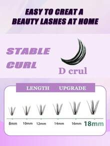 608pcs/Set High Capacity Individual False Eyelashes, 30D+40D And 60D+80D Curl Styles (8-16mm), Natural Look, Soft & Smooth, Reusable, Suitable For Travel, Daily Use, Wedding, Date, Party, Holiday - Perfect Christmas/New Year/Lash Gift Set - D - View 7